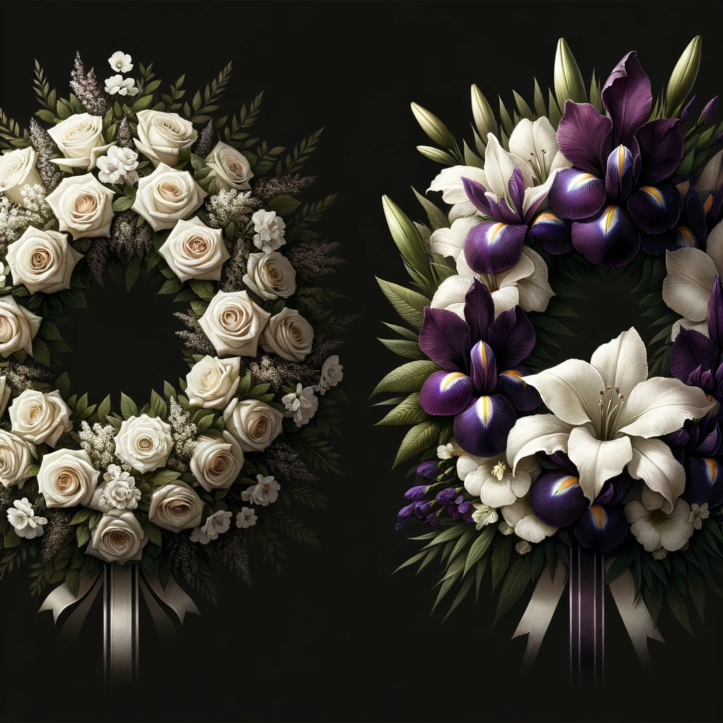 Envío de arreglos florales para funerales cerca de ti: tipos de arreglos florales